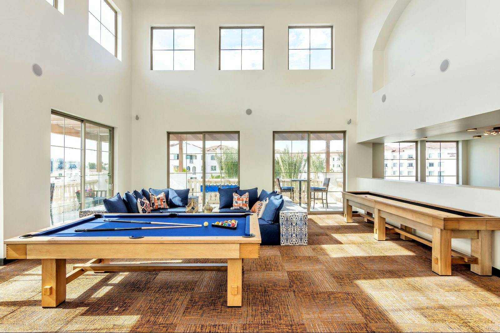 Game Room with Pool Table