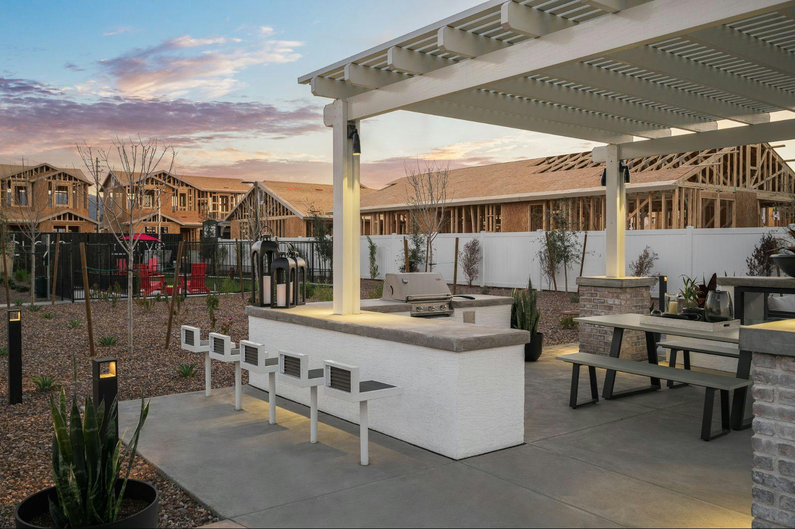 Covered Outdoor Grilling Area