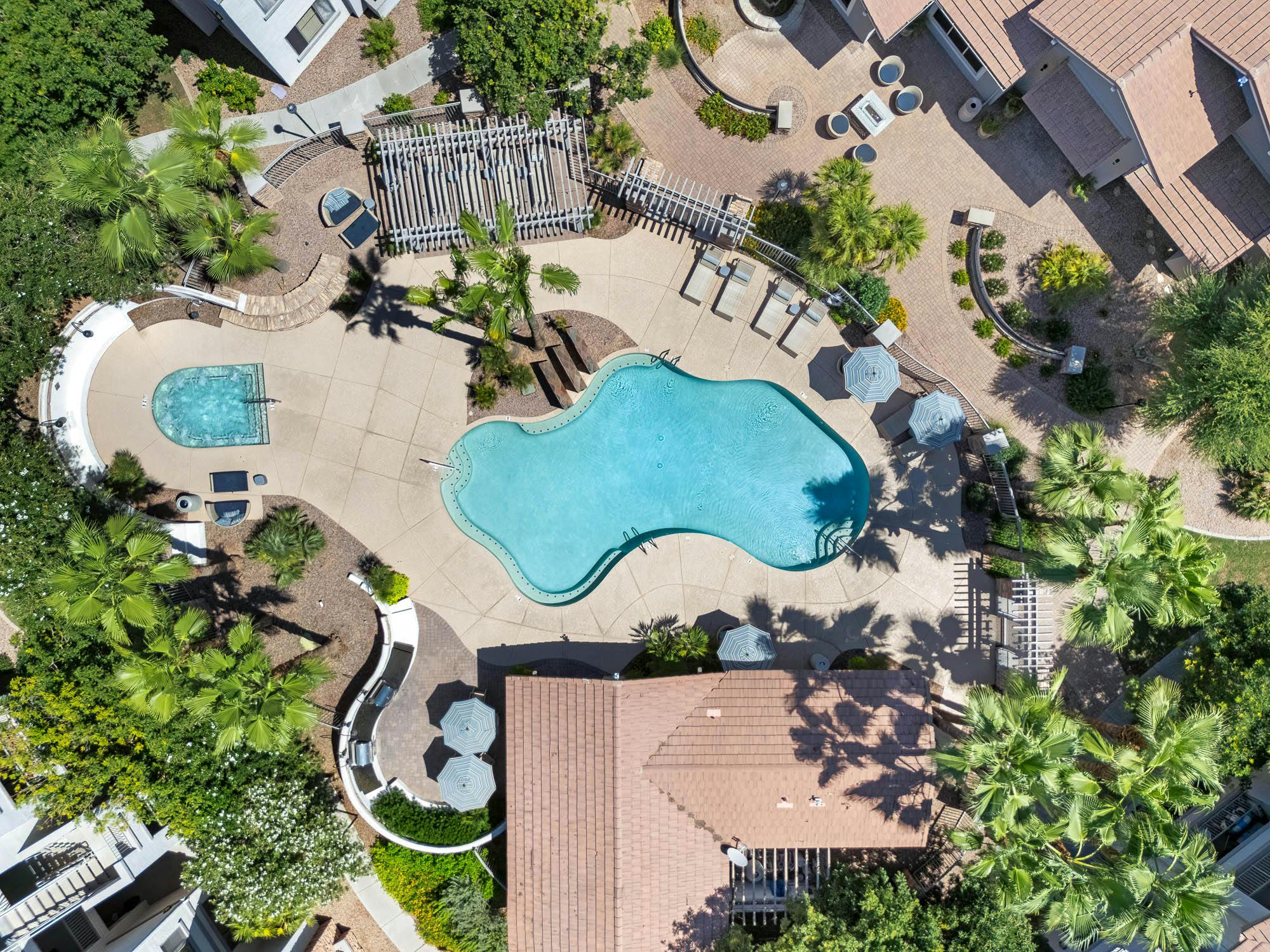 Aerial Pool View