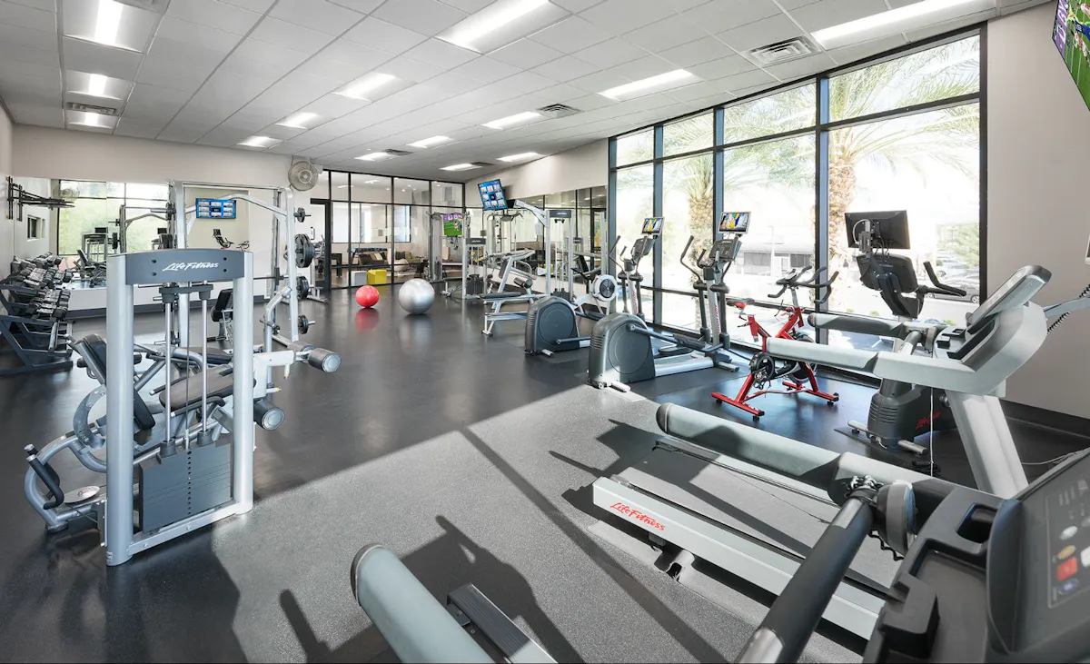 Fitness room at Cactus Forty-2.