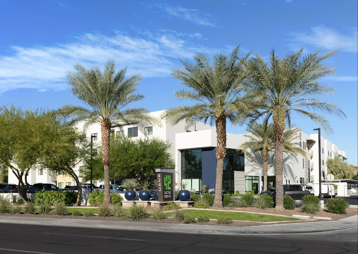 Building exterior at Cactus Forty-2.