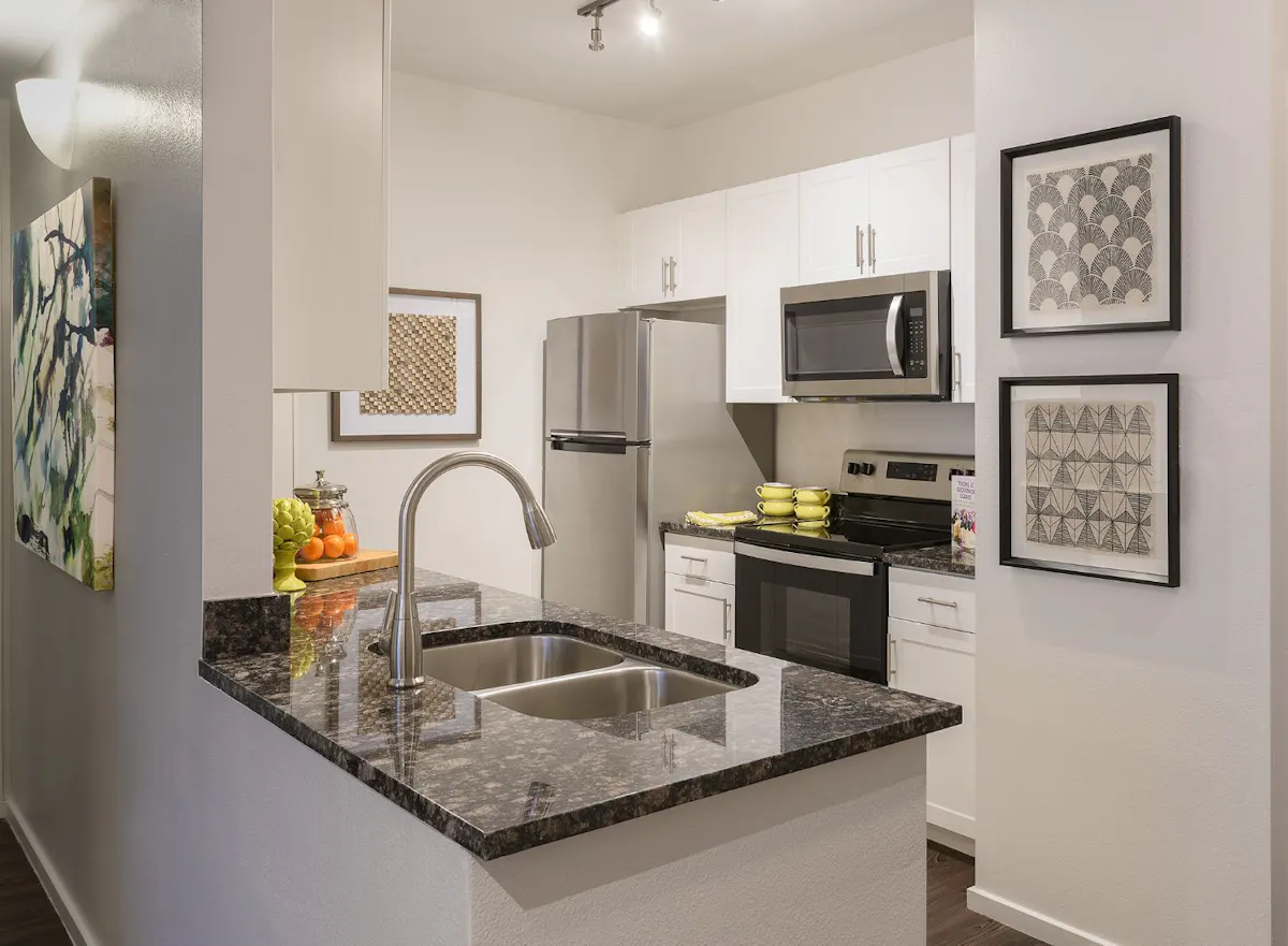 Apartment kitchen — representative home at Cactus Forty-2.