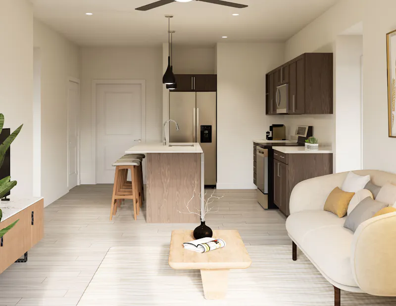 Living and Kitchen