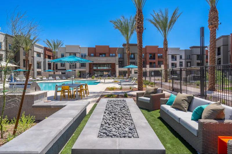 Swimming Pool with Firepit