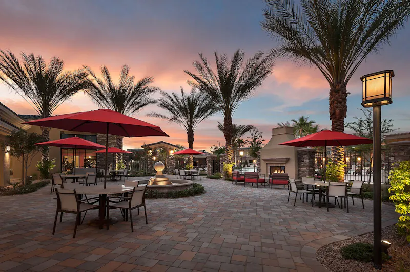 Outdoor Lounge Area with Firepit