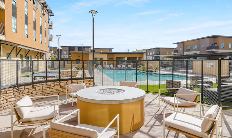 Poolside Firepit Area