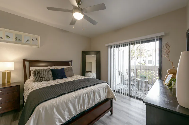 Spacious Bedroom and Patio Access