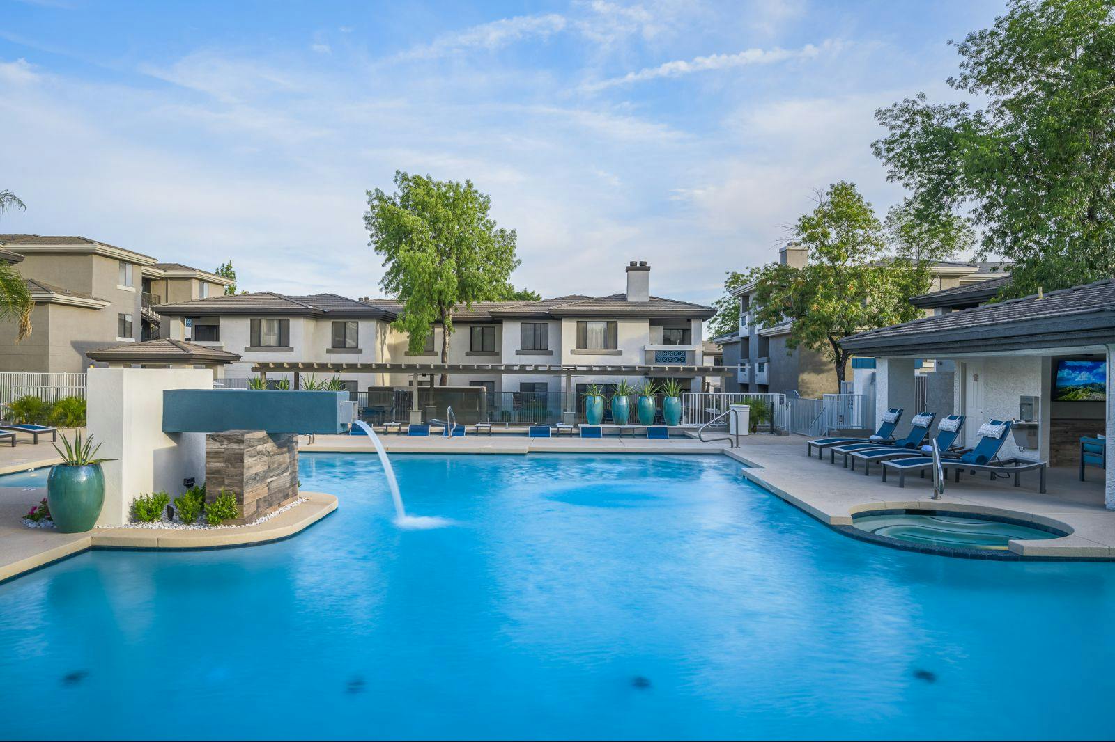 Poolside Amenities and Private Cabanas