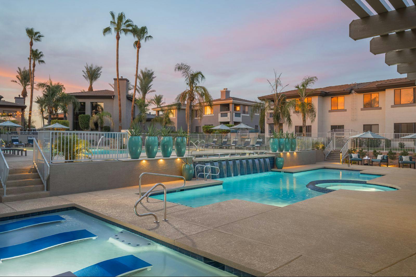 Primary Pool Kept Heated During Winter Months