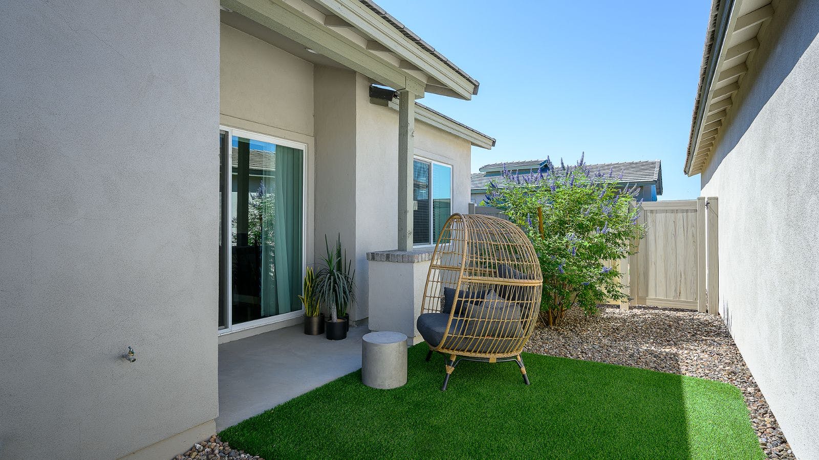 Private Backyard with Patio