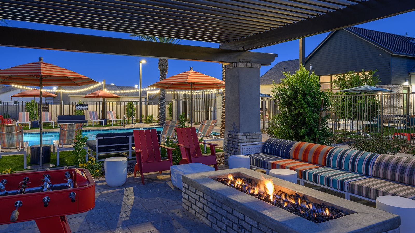 Resident Lounge Area with Firepit