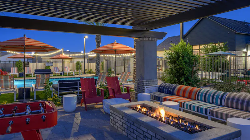 Resident Lounge Area with Firepit