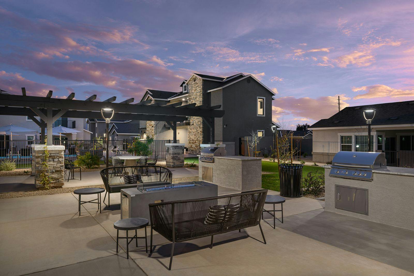 Grilling Station and Outdoor Amenity Space