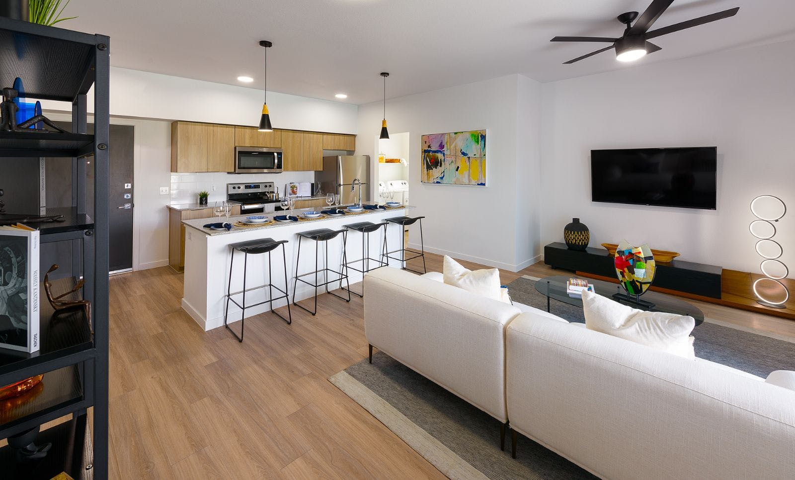 Living Room and Kitchen