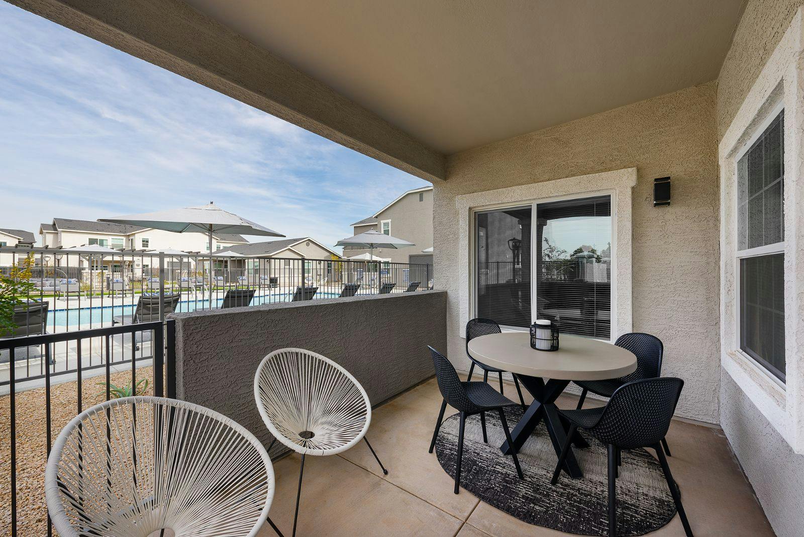 Patio Area with Pool View