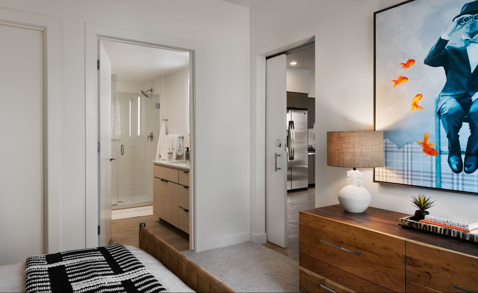 Upscale Bedroom with Ensuite Bathroom