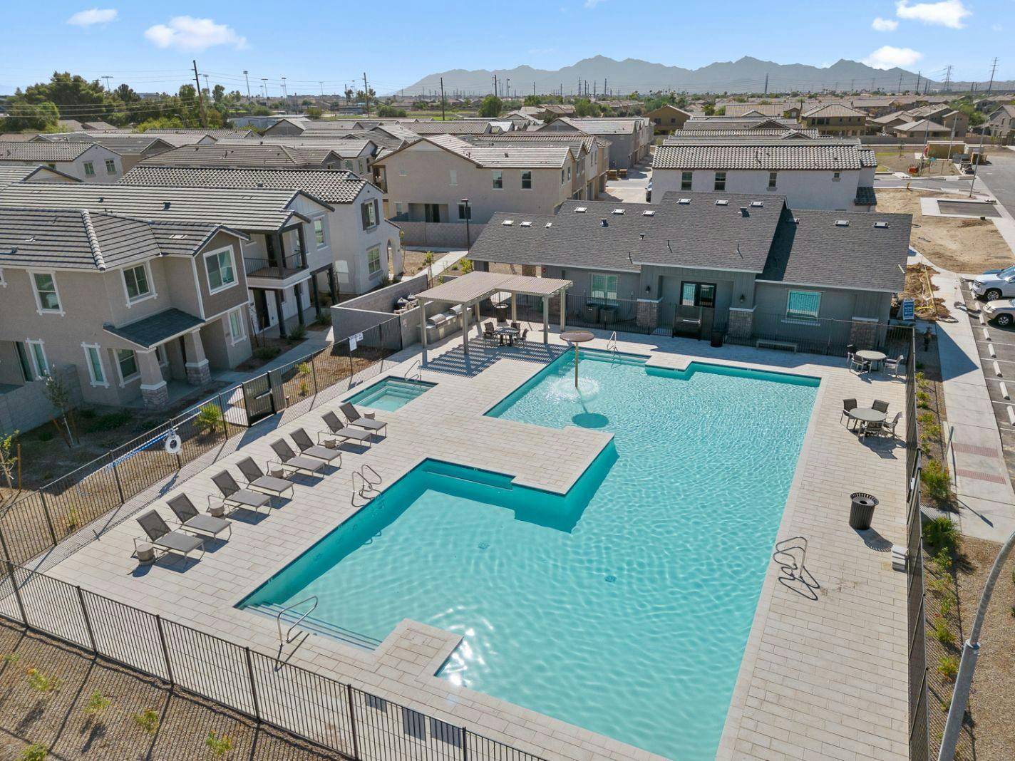 Pool with Heated Spa