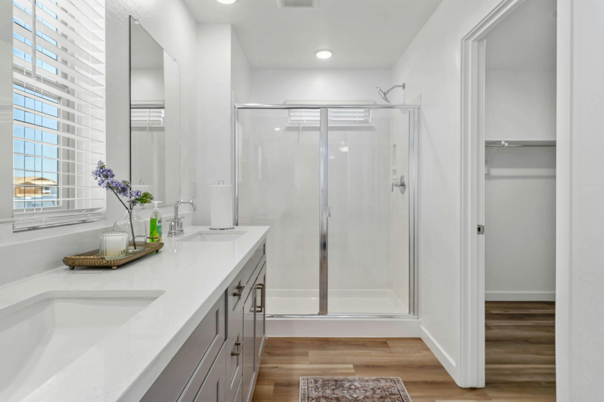 Elevated Bathroom with Walk-in Shower