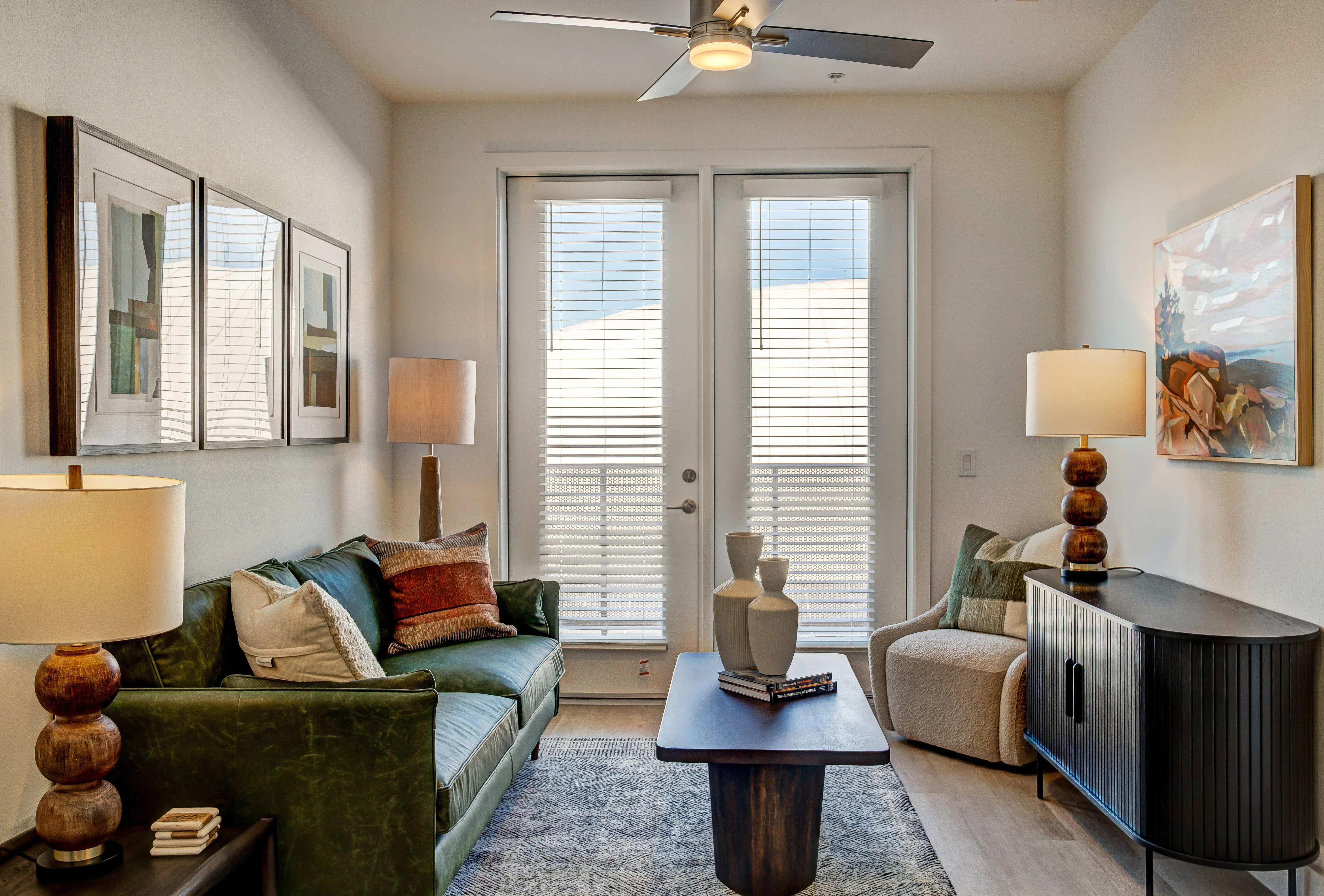 Open Living Room With Balcony
