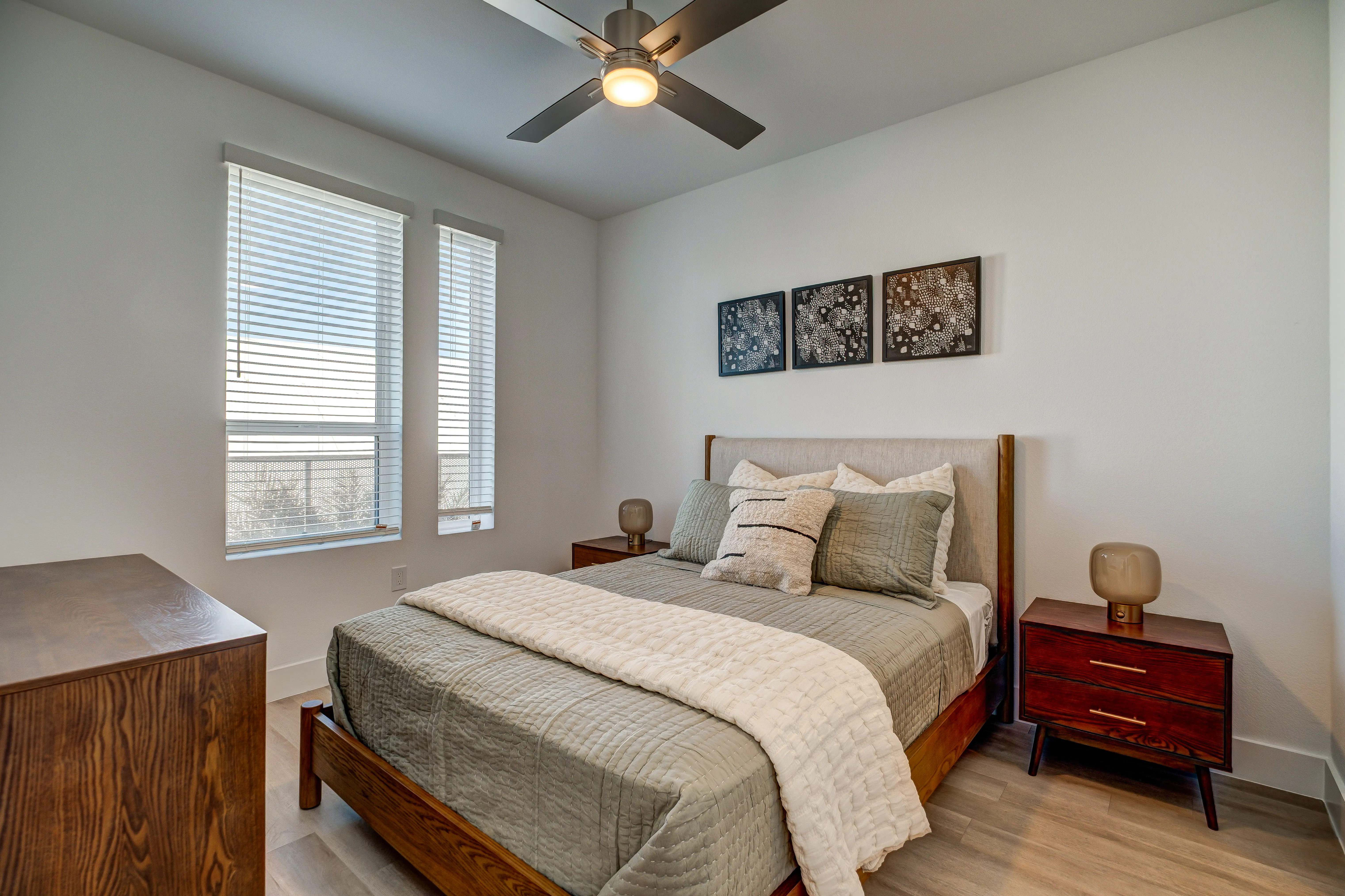 Primary Bedroom With Natural Light
