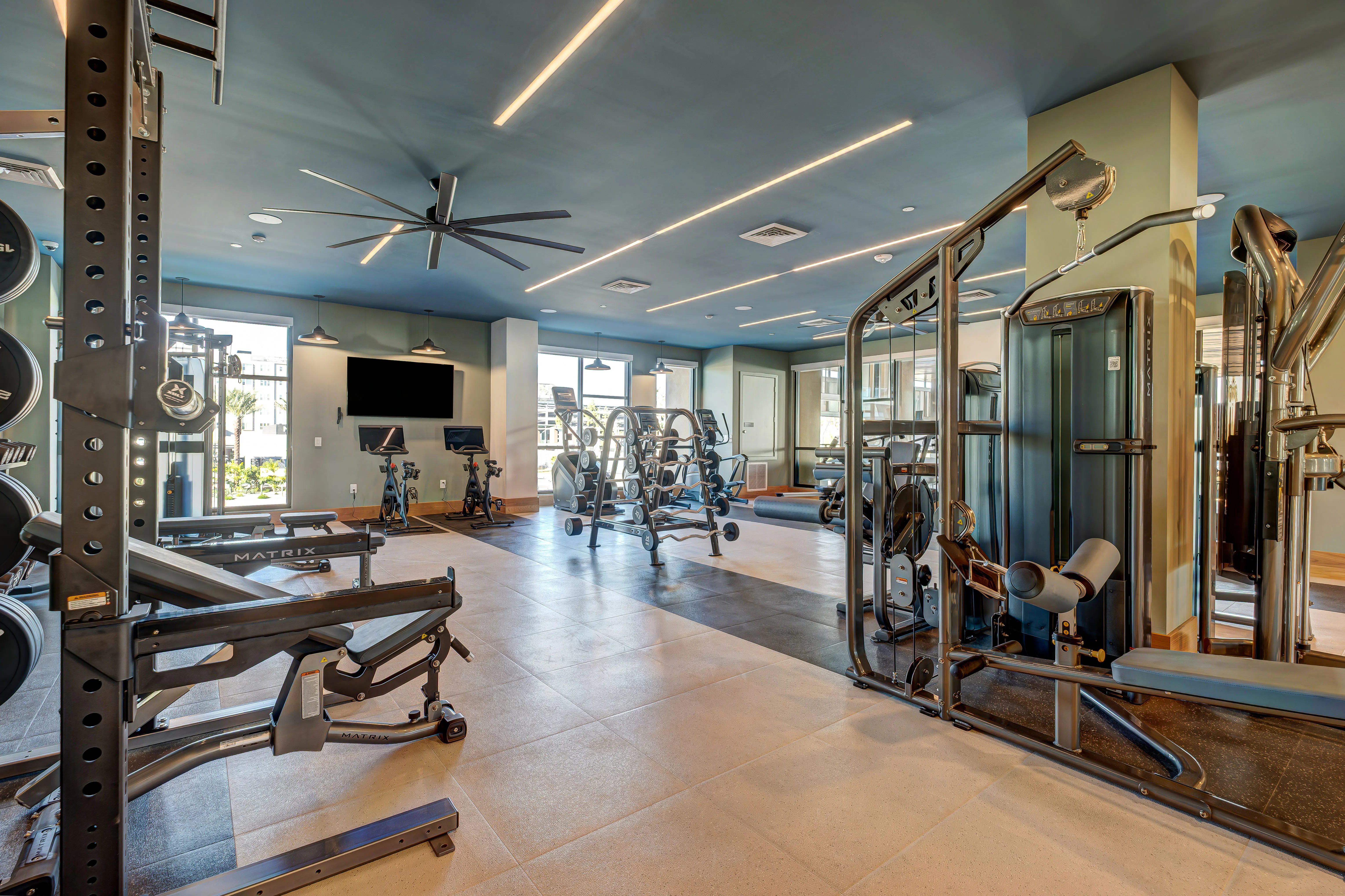 Fully Equipped Fitness Center
