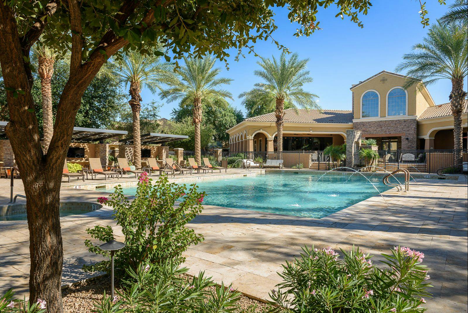 Water Feature at Pool