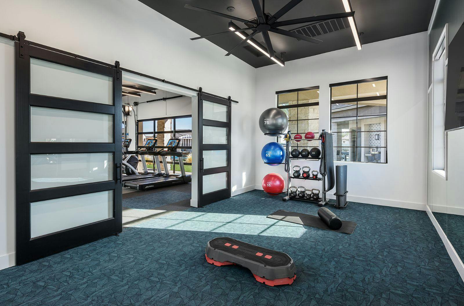 Fitness Center with Moving Room