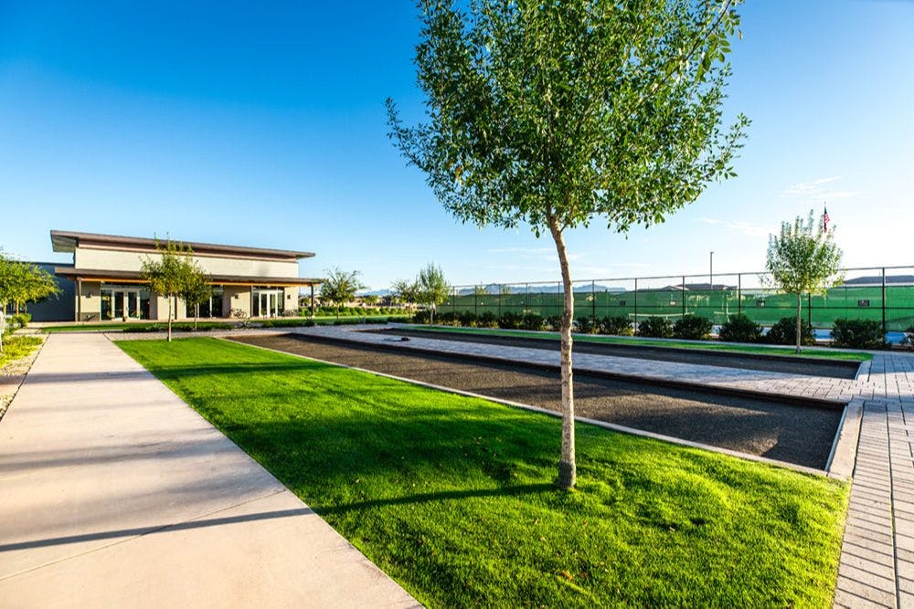 Full-Sized Tennis, Basketball, and Bocce Ball Courts