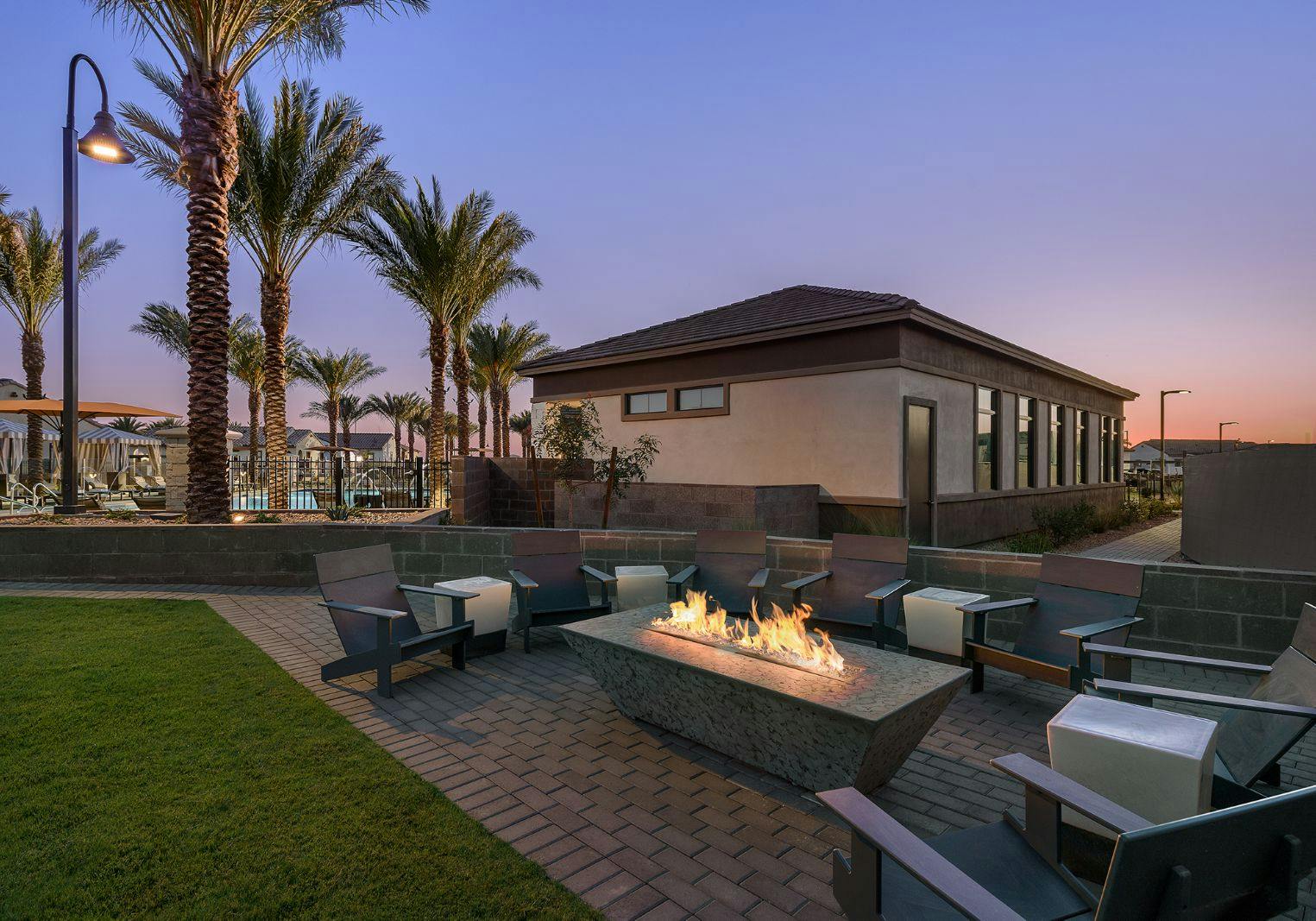 Seating Area with Fireplace