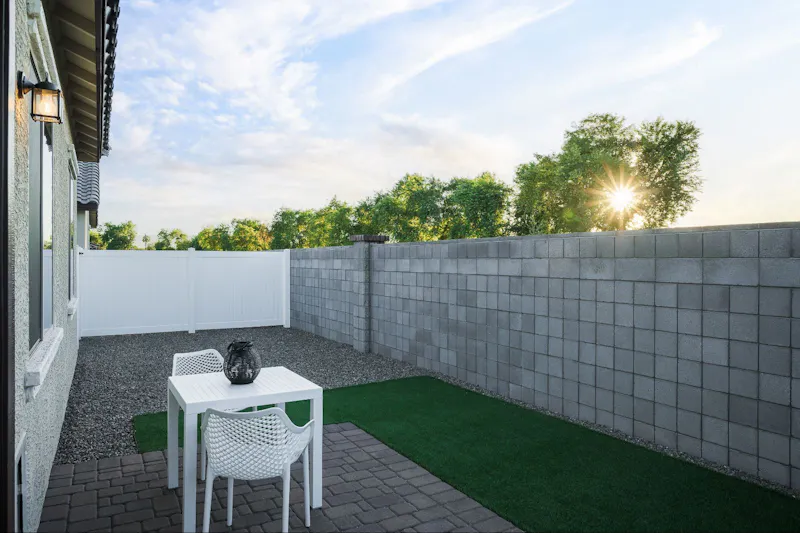 Private Patio with Turf