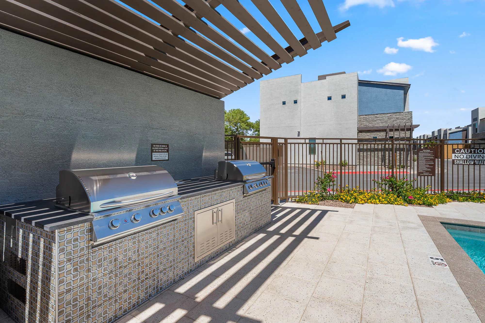 Outdoor BBQ stations