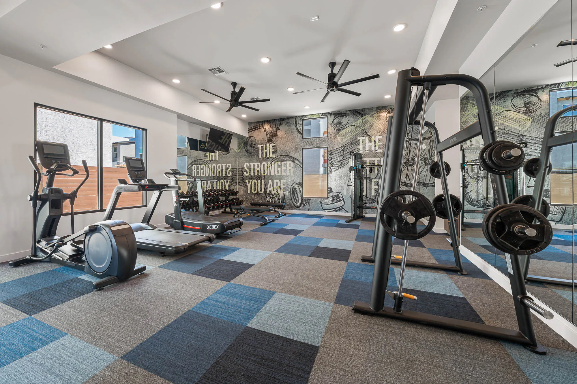 Fully equipped fitness room