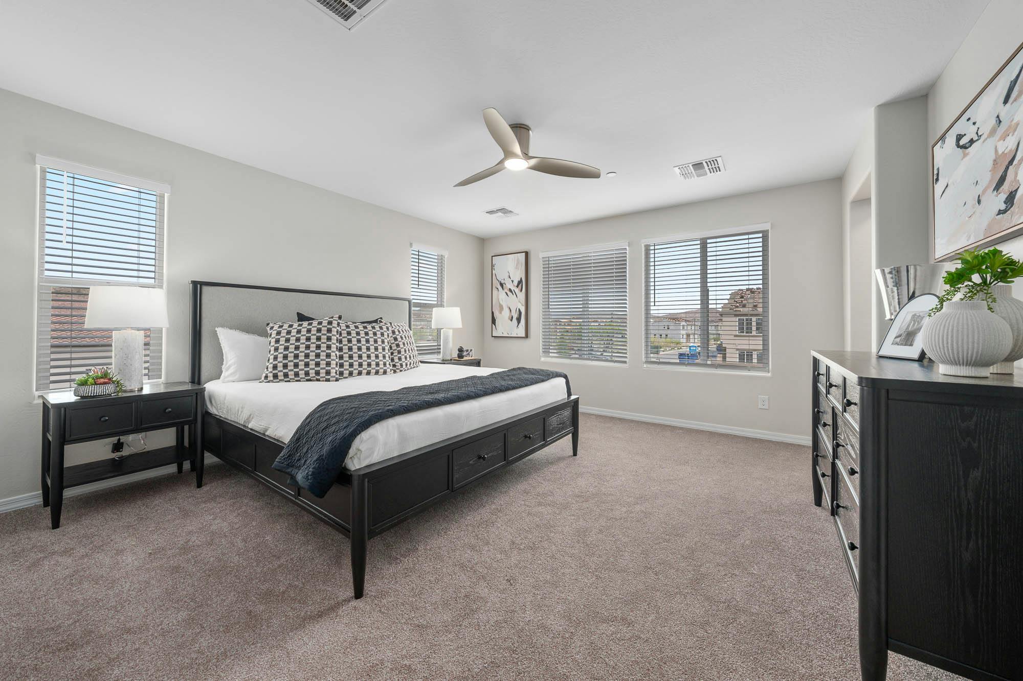 Plush Carpeting in Bedrooms

