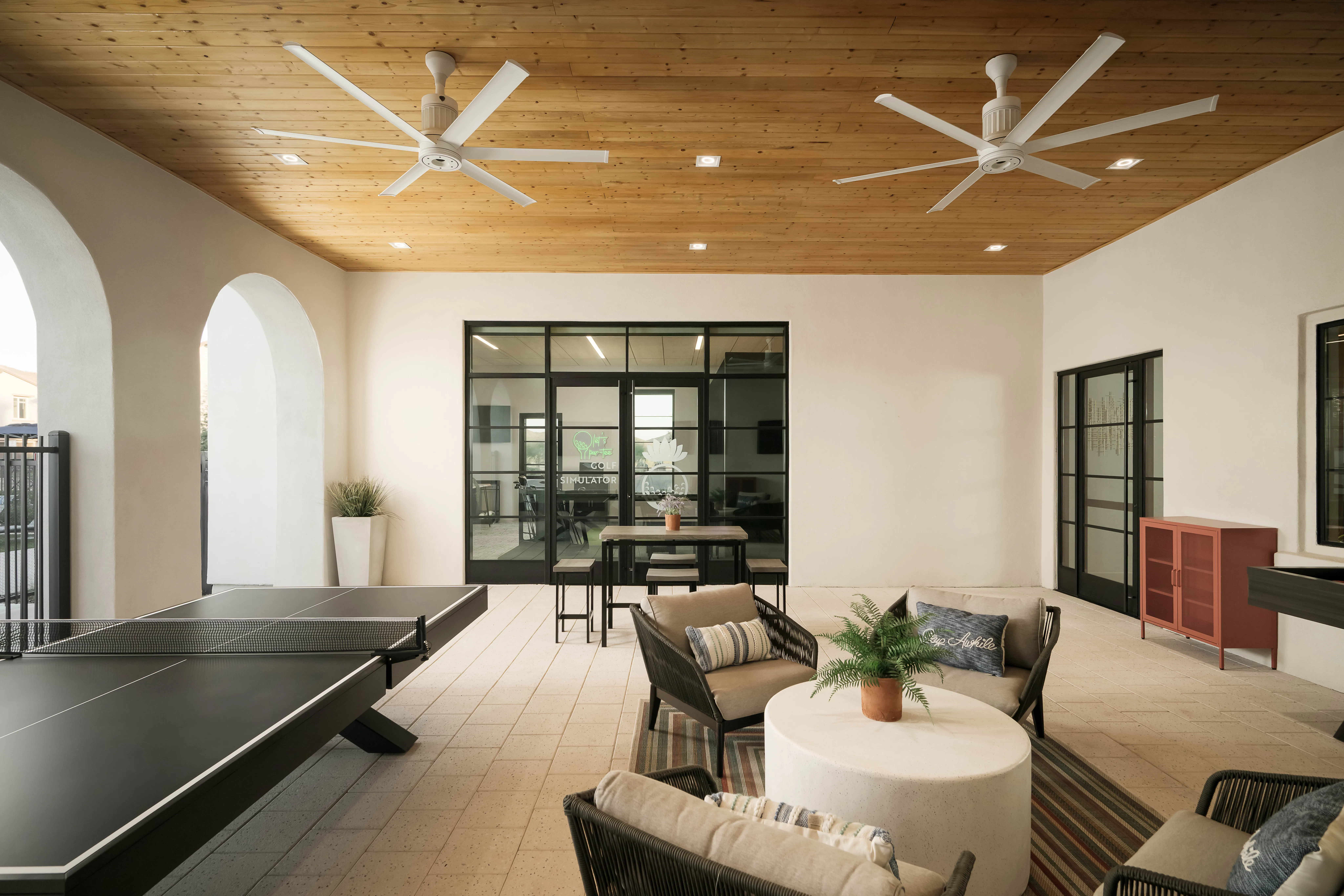 Clubhouse Patio with Games