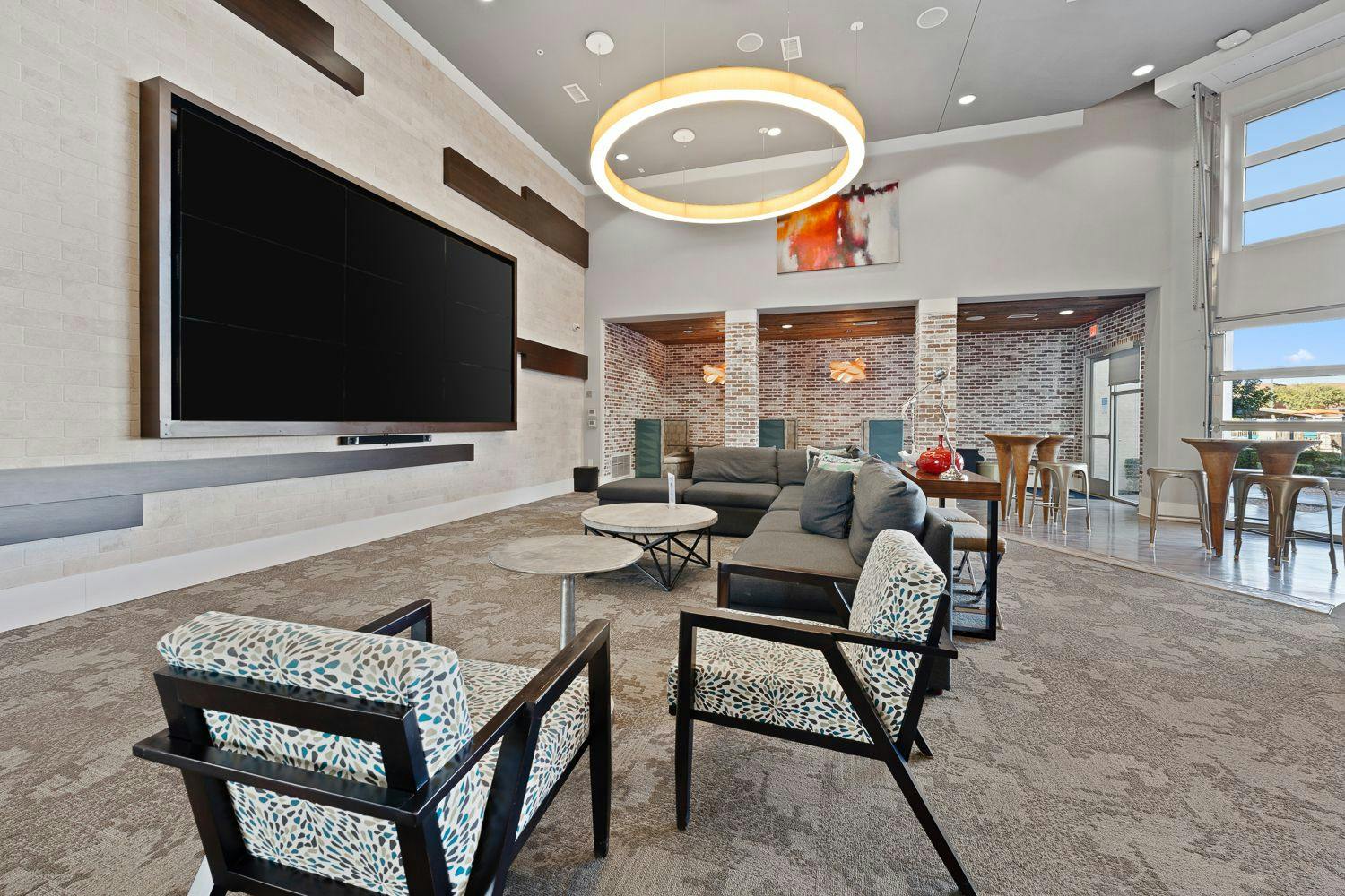Lounge with Movie Theater Screen