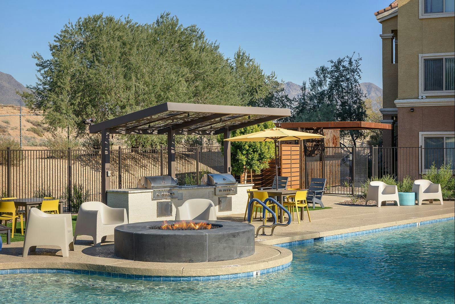 Poolside Firepit